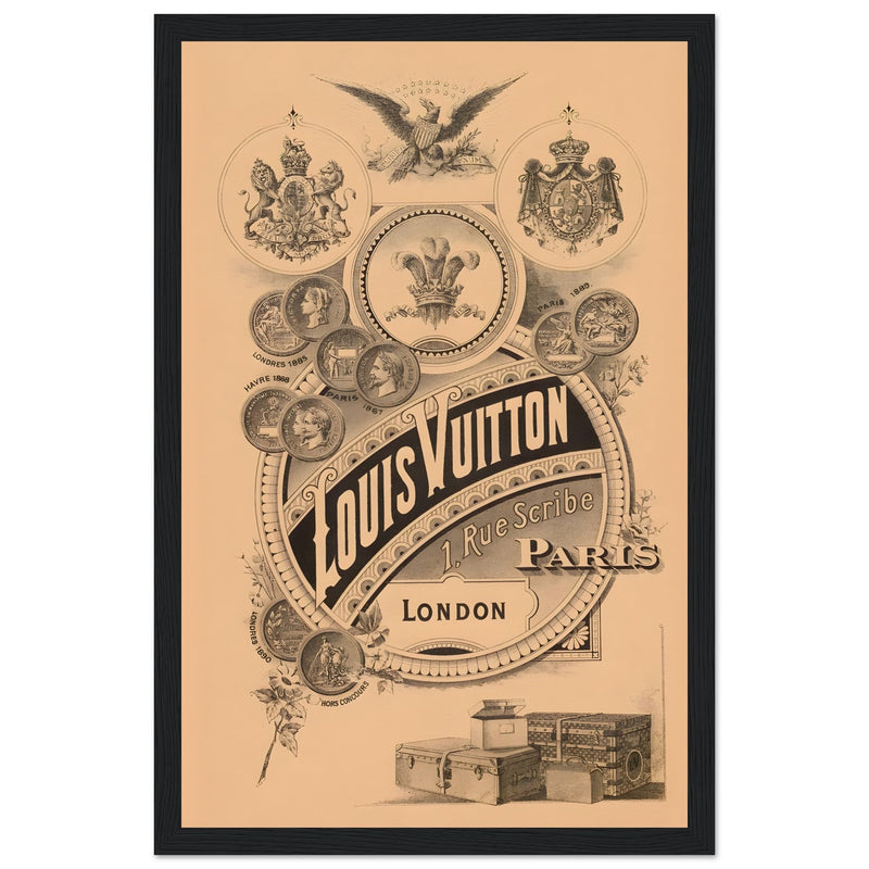 Louis Vuitton London Paris Vintage Poster Ad