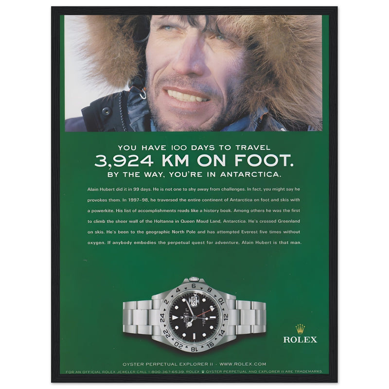 Rolex Explorer Vintage Poster Ad