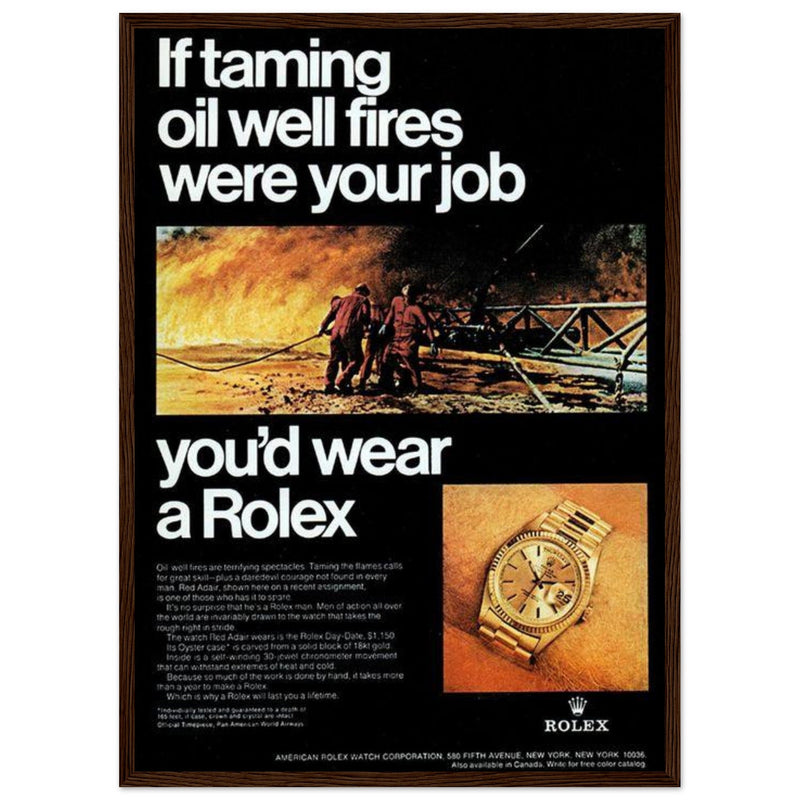 Rolex Day-Date Vintage Poster Ad