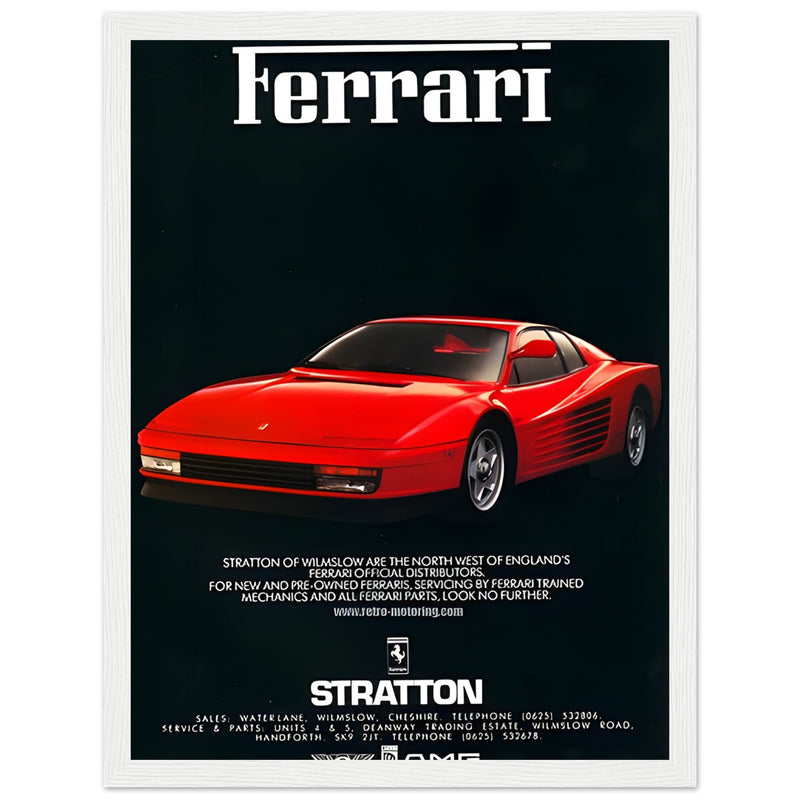 Ferrari Stratton Vintage Poster Ad
