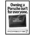 Porsche - It's not for everyone Vintage Poster Ad