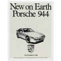Porsche 944 New on Earth Vintage Poster Ad