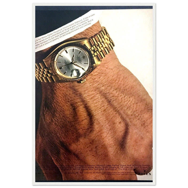 Rolex Oyster Perpetual Datejust Vintage Poster Ad