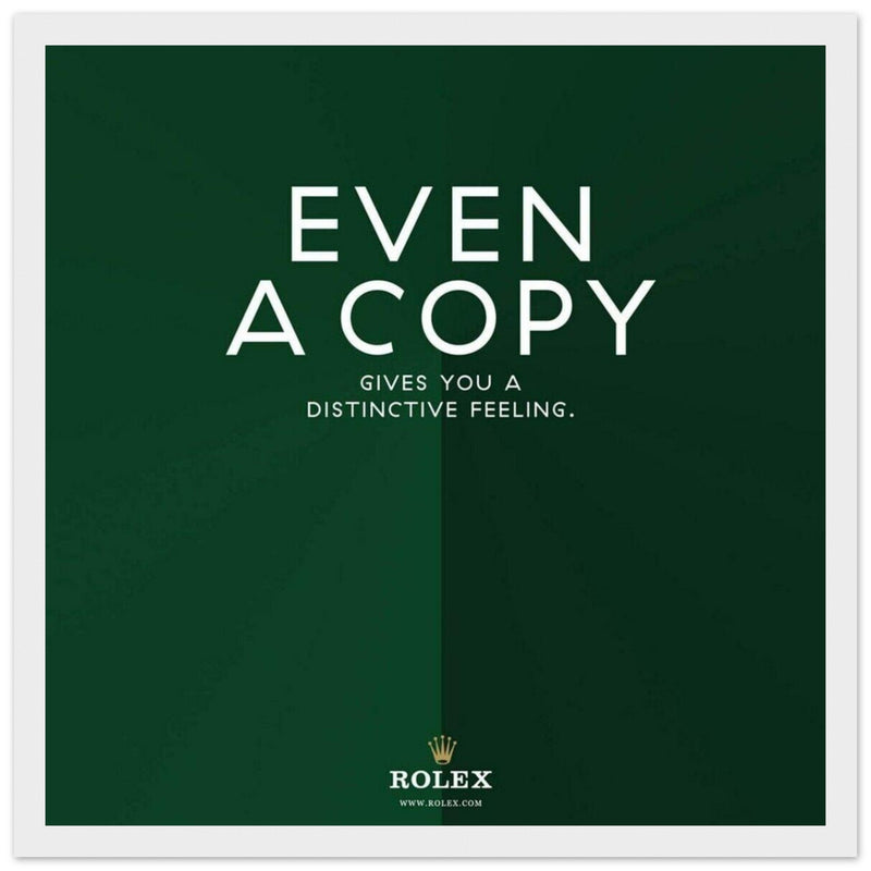 Rolex Distinctive Feeling Vintage Poster Ad