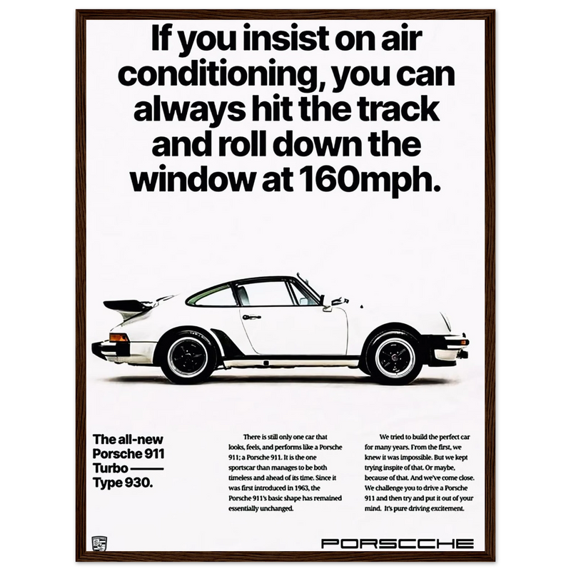 Porsche All New 911 Vintage Poster