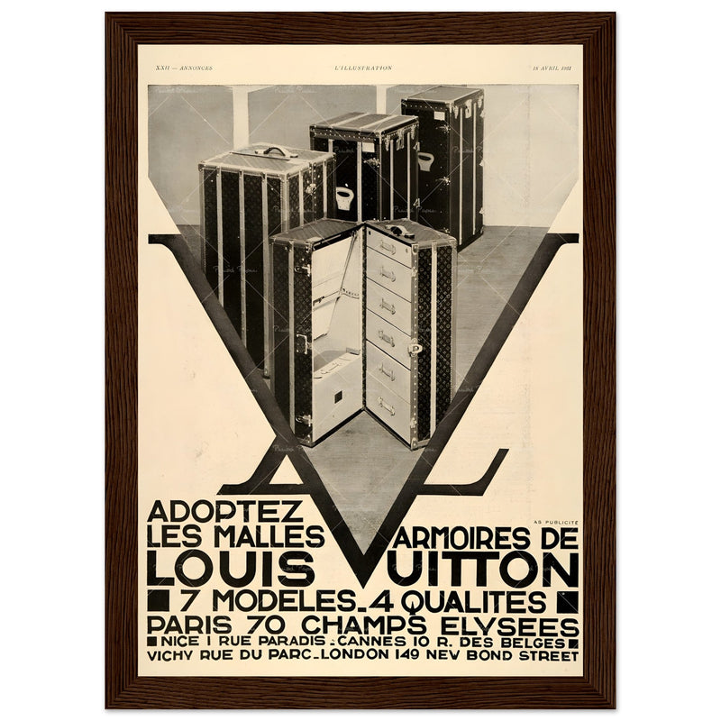 Louis Vuitton Paris Vintage Poster Ad