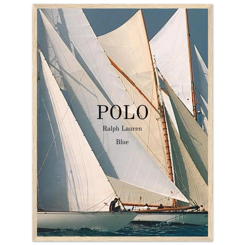 Polo Ralph Lauren Vintage Ad Poster - Polo Blue