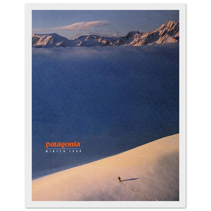 Patagonia Vintage Poster Ad - Winter 1990