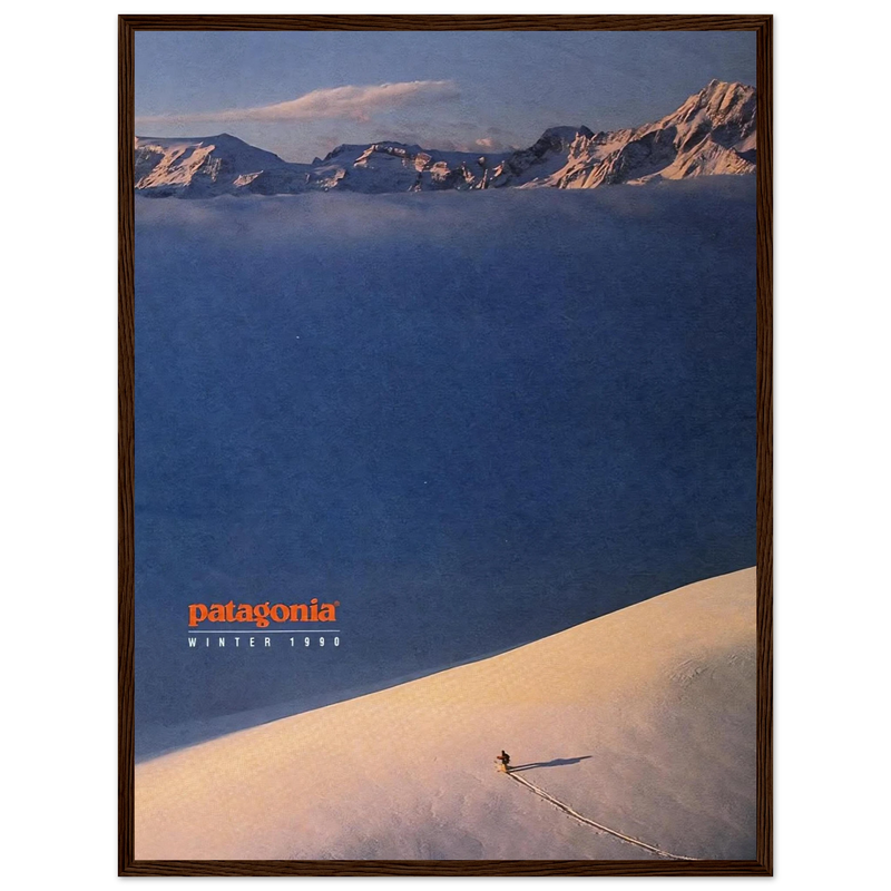 Patagonia Vintage Poster Ad - Winter 1990