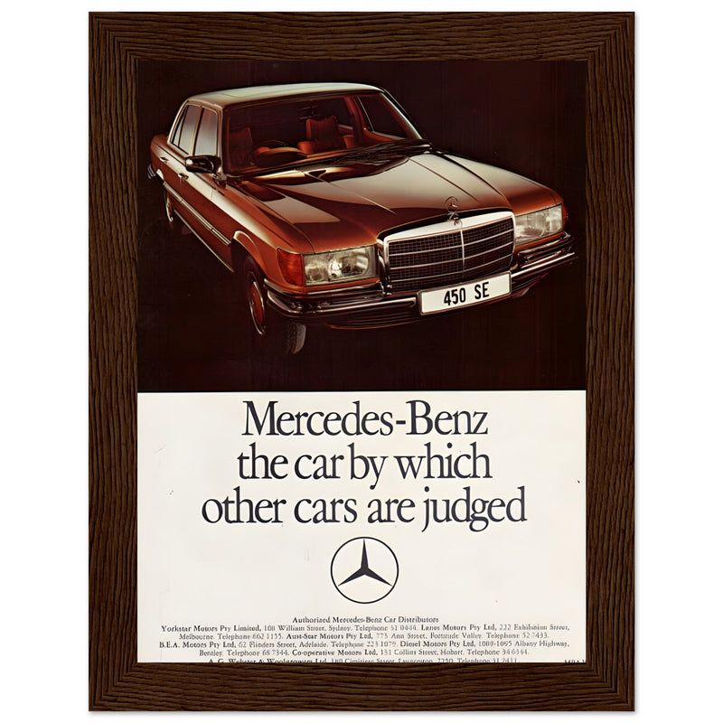 Mercedes Benz Vintage Poster Ad