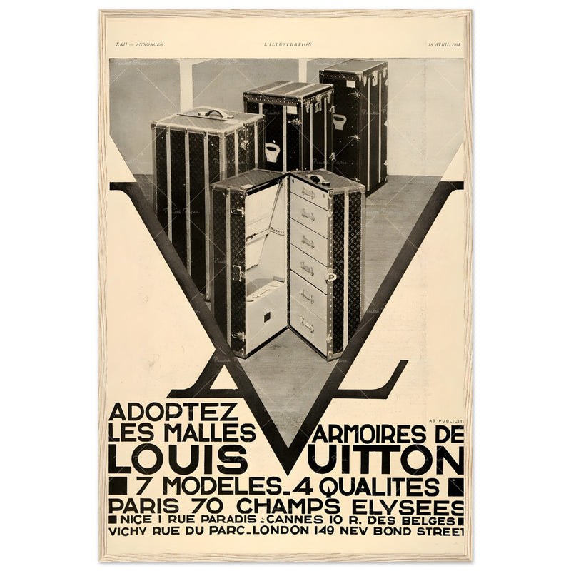 Louis Vuitton Paris Vintage Poster Ad