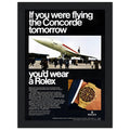 Rolex Oyster Perpetual Concorde Vintage Poster Ad