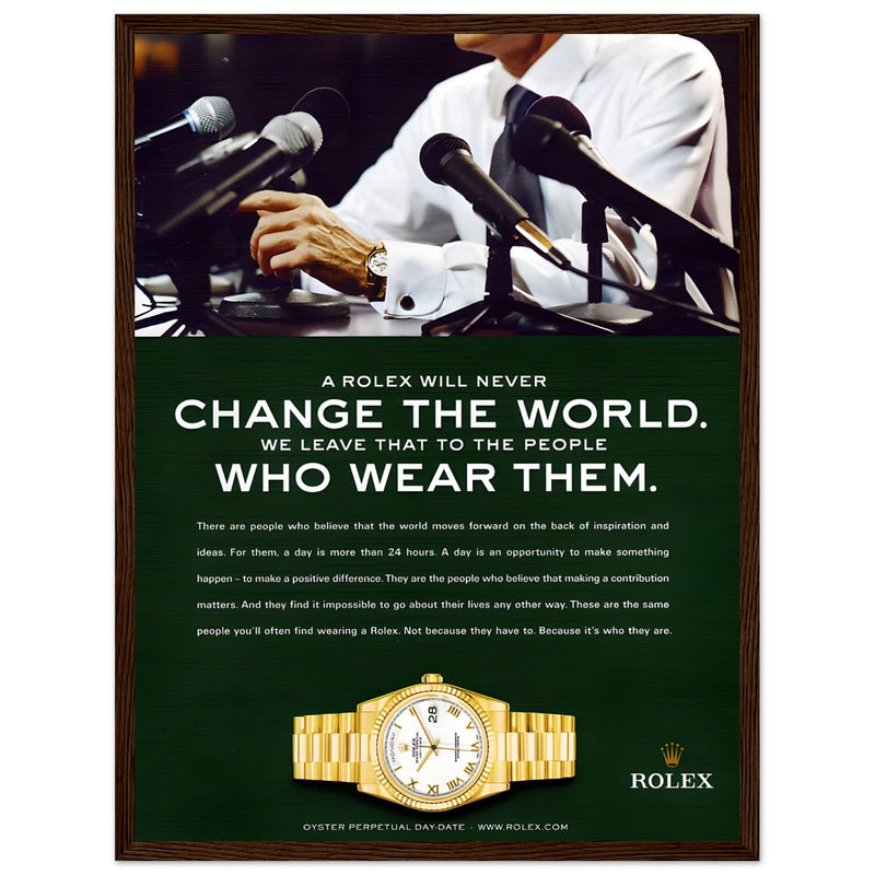 Rolex Day-Date Vintage Poster Ad