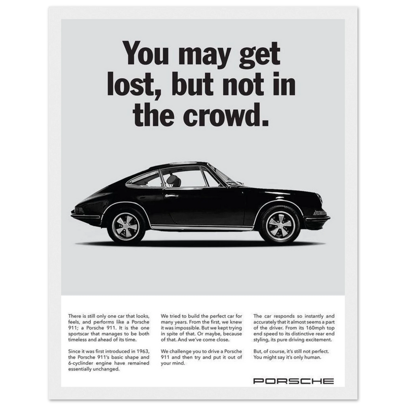 Porsche Vintage Poster - Lost