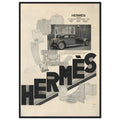 Hermes Fashion Vintage Poster Ad