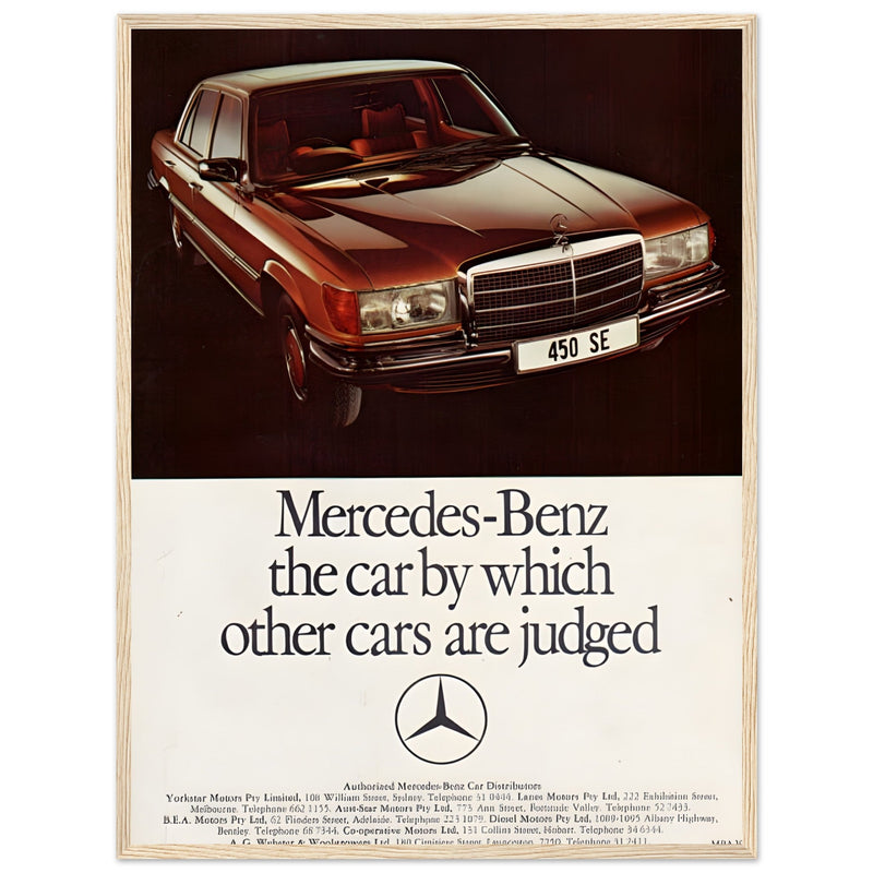 Mercedes Benz Vintage Poster Ad