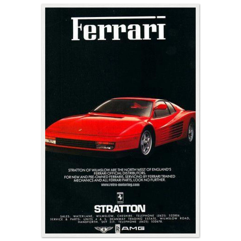 Ferrari Stratton Vintage Poster Ad