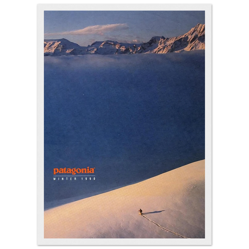 Patagonia Vintage Poster Ad - Winter 1990