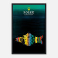 Rolex Submariner Fish Vintage Poster Ad - Premium Matte Paper