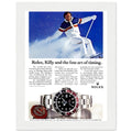 Rolex Alpine Gold Medal Sweep Vintage Poster