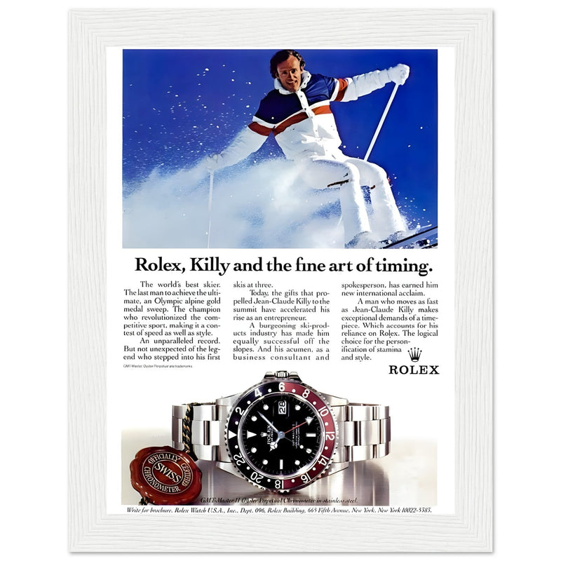 Rolex Alpine Gold Medal Sweep Vintage Poster