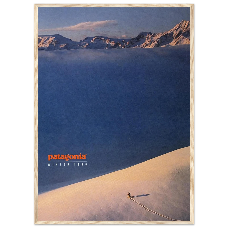 Patagonia Vintage Poster Ad - Winter 1990