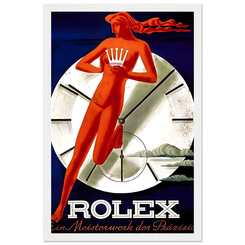 Rolex Clock Vintage Poster Ad