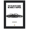Porsche Can You Keep Up Vintage Poster Ad