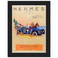 Hermes Paris Car Vintage Poster Ad