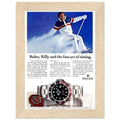 Rolex Alpine Gold Medal Sweep Vintage Poster