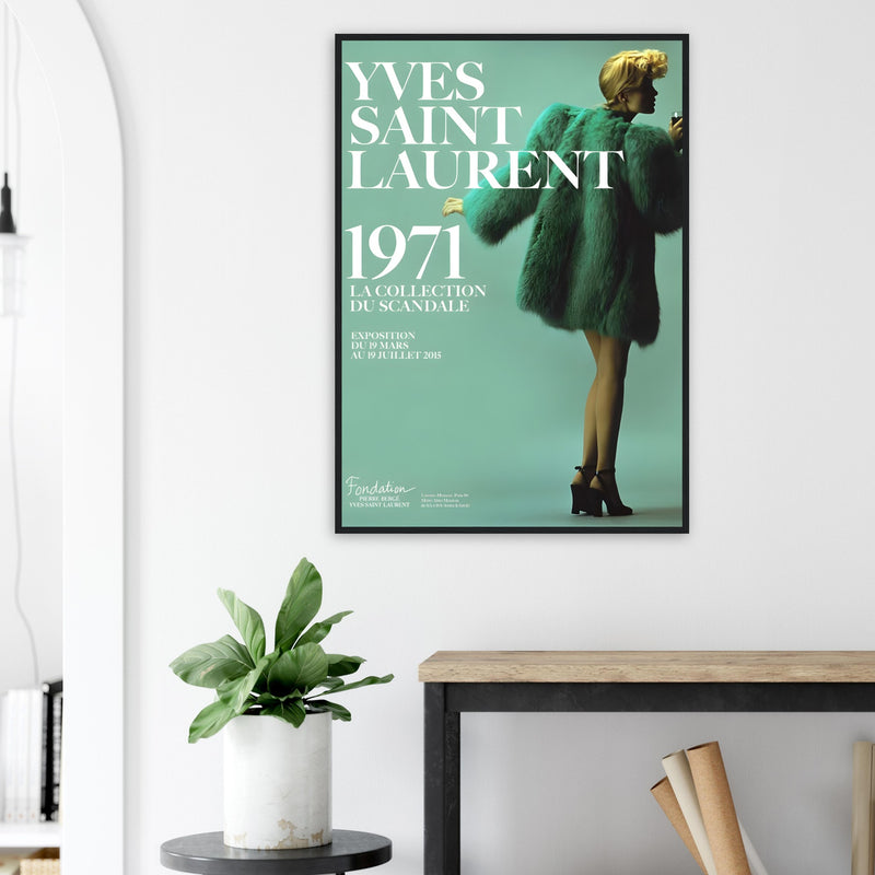 YSL 1971 Vintage Poster