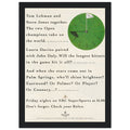 Rolex World Cup Of Golf Vintage Poster Ad