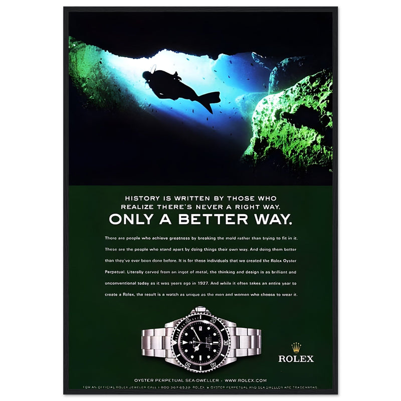 Rolex A Better Way Vintage Poster Ad