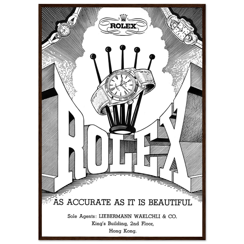 Rolex Hong Kong Jewellers Vintage Poster Ad