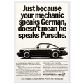 Porsche - German Speaking Vintage Poster