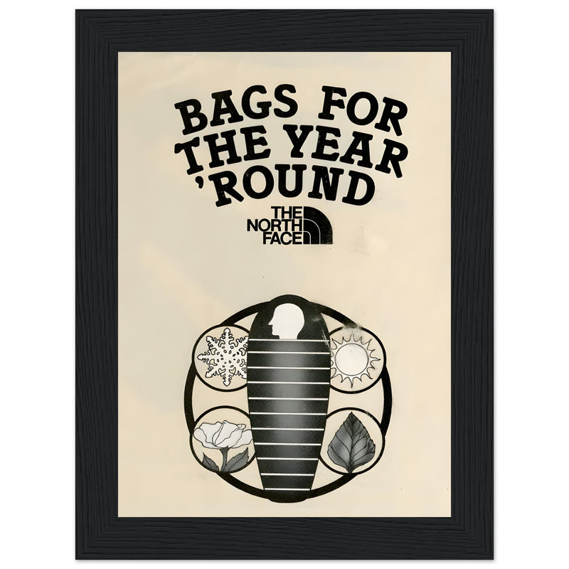 The North Face Sleeping Bags Vintage Poster