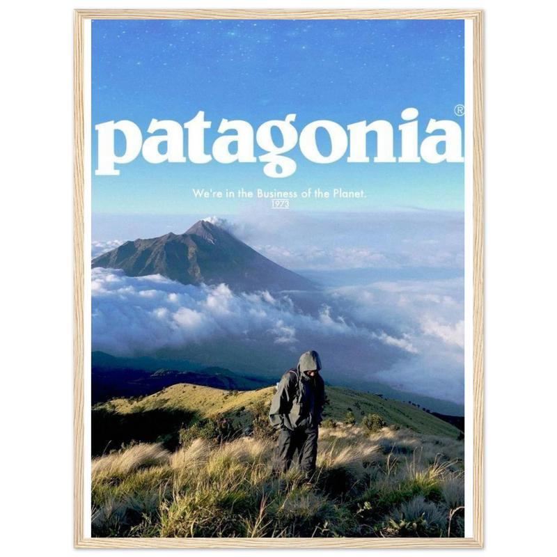 Patagonia We're in the Business of the Planet Vintage Poster Ad