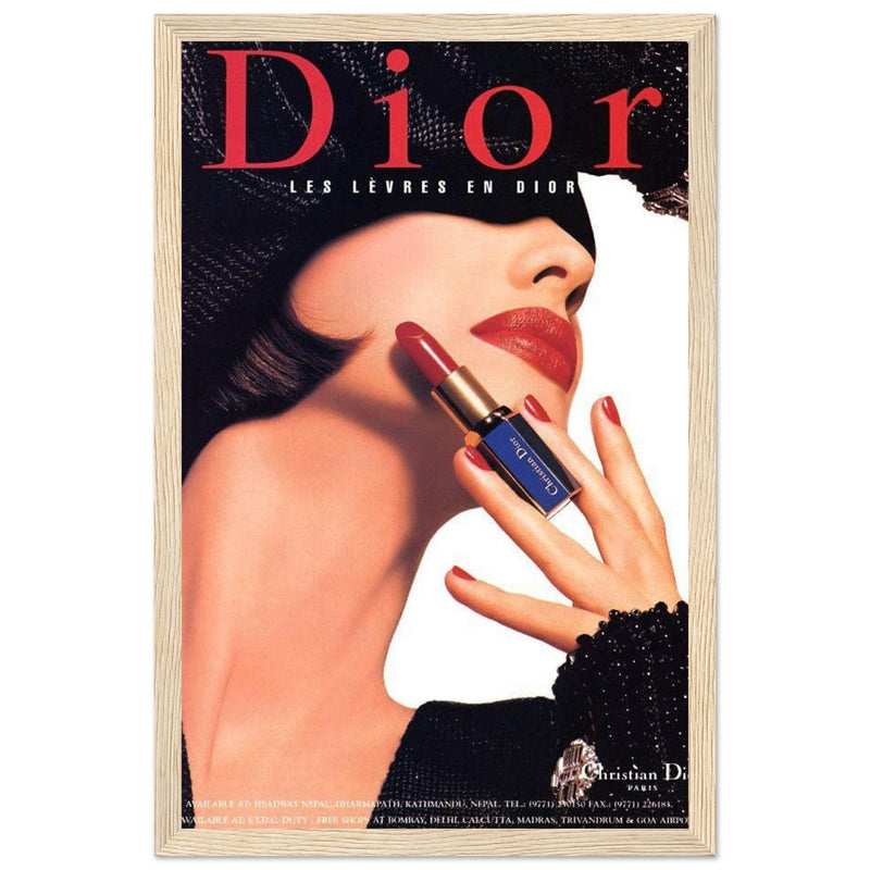 Christian Dior Woman Vintage Poster Ad
