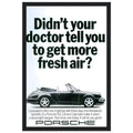 Porsche 911 Fresh Air Vintage Poster Ad