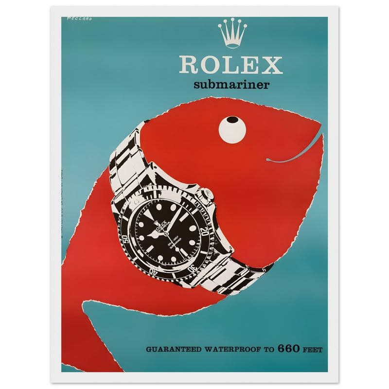 Rolex Submariner Vintage Poster Ad