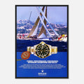 Rolex Submariner Offshore Champions Vintage Poster Ad