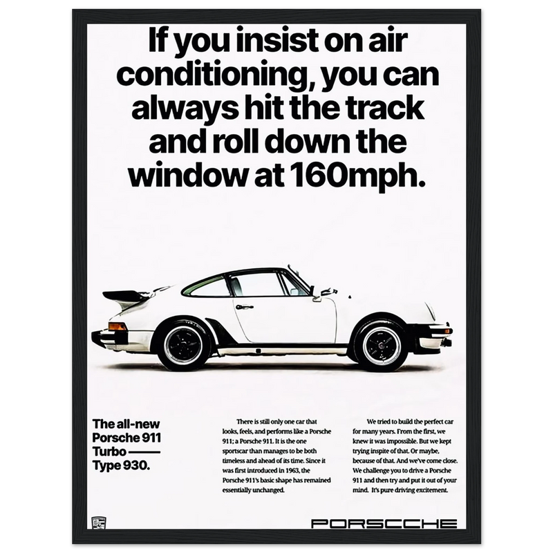 Porsche All New 911 Vintage Poster