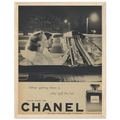 Chanel Vintage Poster Ad - 1950s