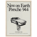 Porsche 944 New on Earth Vintage Poster Ad