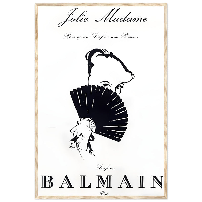 Balmain Jolie Madame Vintage Poster Ad