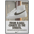 Nike Court to the streets Vintage Poster Ad