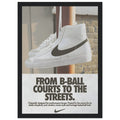 Nike Court to the streets Vintage Poster Ad
