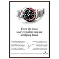 Rolex GMT Master Travel Vintage Poster Ad
