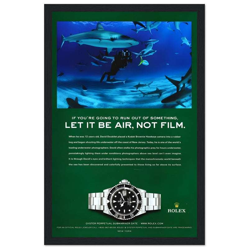 Rolex Submariner Vintage Poster Ad