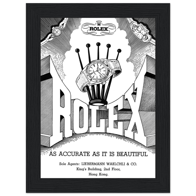 Rolex Hong Kong Jewellers Vintage Poster Ad